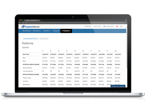 Commercial real estate analysis software