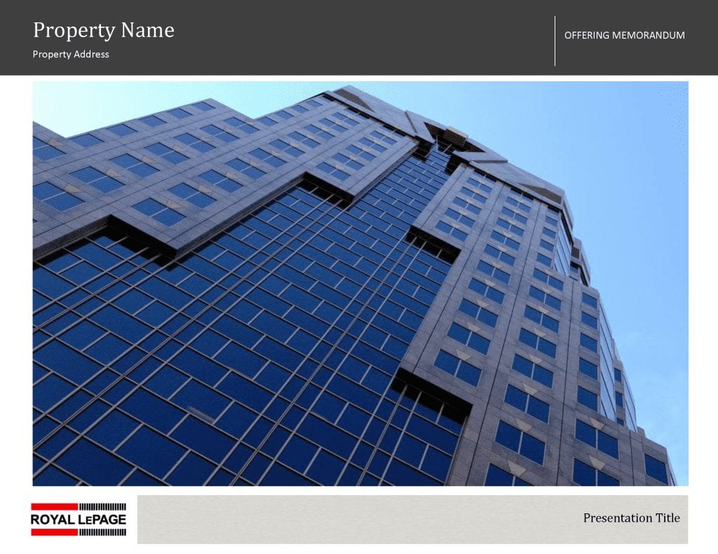 Commercial real estate marketing templates