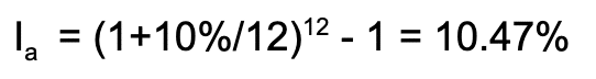 effective interest rate and compounding frequency
